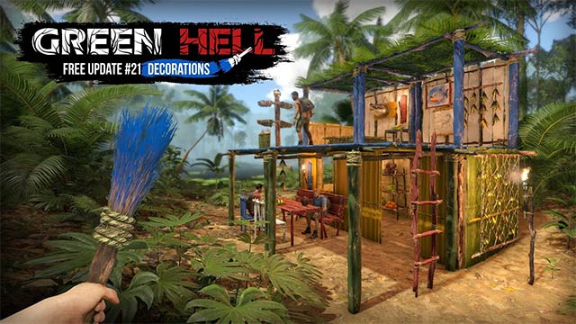 Bản cập nhật 21 cho Green Hell bổ sung nhiều cơ chế, tính năng và công trình mới để tùy chỉnh căn cứ