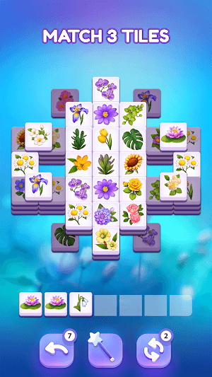 Blossom Match yêu cầu bạn ghép 3 miếng ghép giống nhau