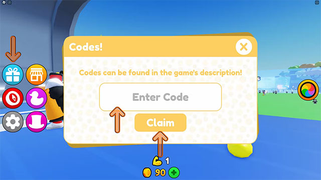 Hướng dẫn nhập code Duck Army đổi quà trong Roblox