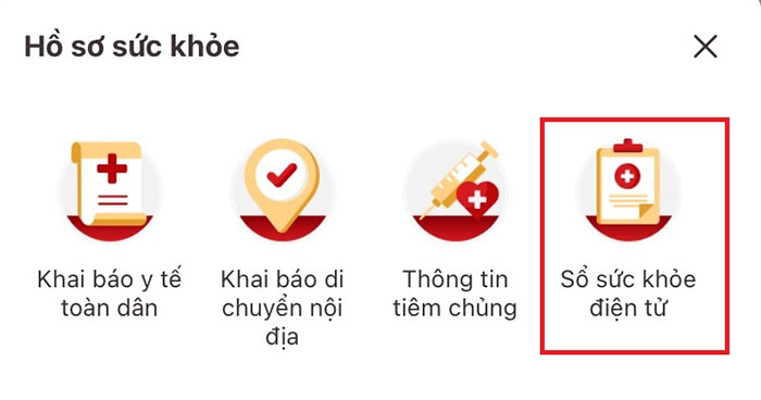 Sổ sức khỏe điện tử trên VNeID