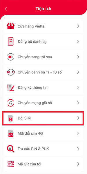 cach chuyen doi sim vat ly sang esim viettel 1 b*489510