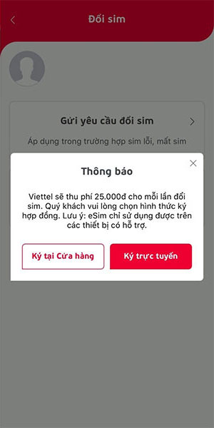 cach chuyen doi sim vat ly sang esim viettel 2 b*489508