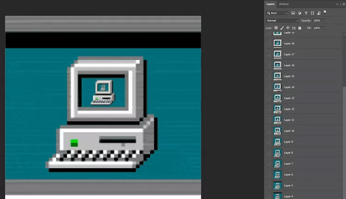 Mở tệp GIF trong Photoshop