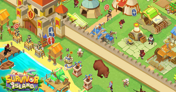 Survivor Island-Idle GameGame chiến thuật, xây dựng hòn đảo