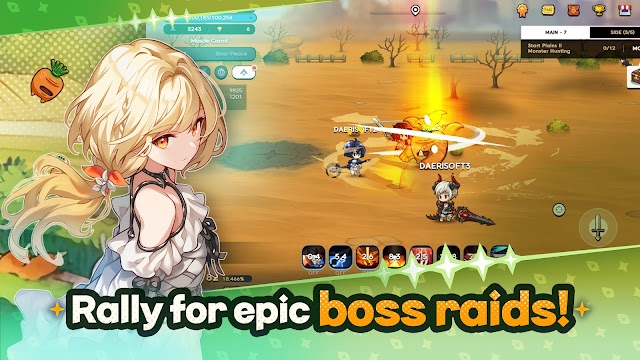 Tập hợp đội quân để tham gia các cuộc đột kích trùm hoành tráng trong game 25 Magic Knight Ln