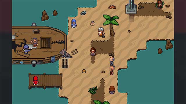 Đồ họa Pixel được vẽ tay một cách tỉ mỉ, kết hợp giữa hoài cổ và hiện đại