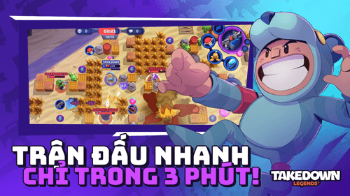 Trận đấu nhanh, chỉ trong vòng 3 phút