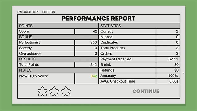 Thao tác nhanh chóng và tập trung để thanh toán được nhiều đơn hàng nhất và trở thành thu ngân xuất sắc