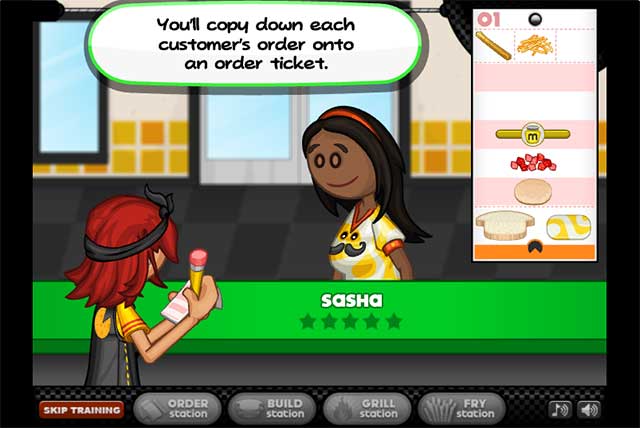 Quản lý quán bánh kẹp phô mai trong game Papa's Cheeseria