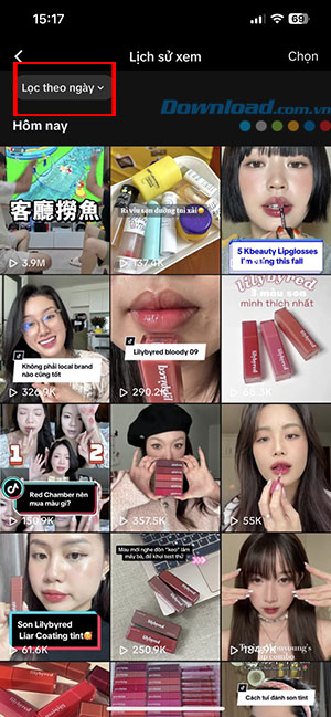 cach xem lai video da xem tren tiktok 5*492541