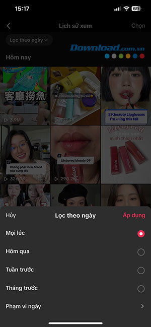 cach xem lai video da xem tren tiktok 6*492538