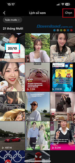 cach xem lai video da xem tren tiktok 7*492542