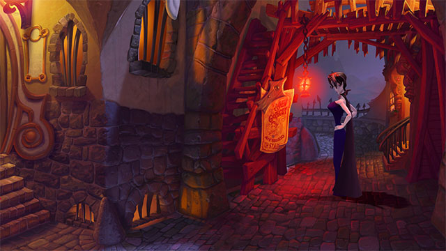Lối chơi của A Vampyre Story: A Bat's Tale pha trộn giữa khám phá và giải đố phong cách Gothic
