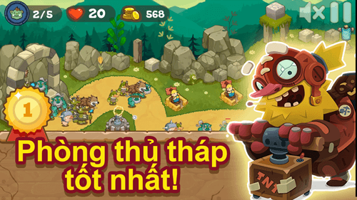 Game chiến thuật, phòng thủ tháp