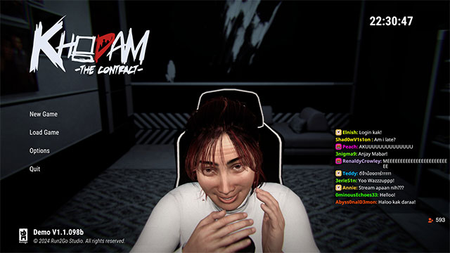 Khodam: The Contract là game kinh dị tâm lý siêu nhiên xoay quanh cuộc sống của streamer kể chuyện ma