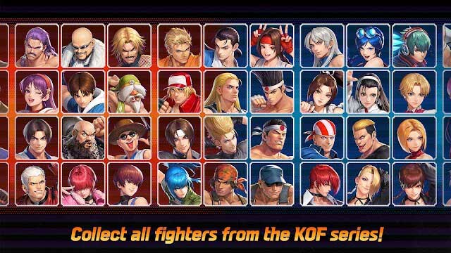 Thu thập và chơi với các chiến binh từ series KOF