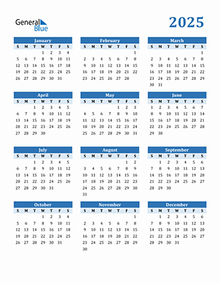 Lịch 2025 đẹp