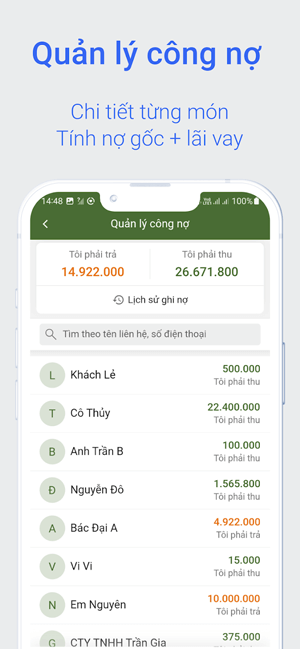 Quản lý công nợ
