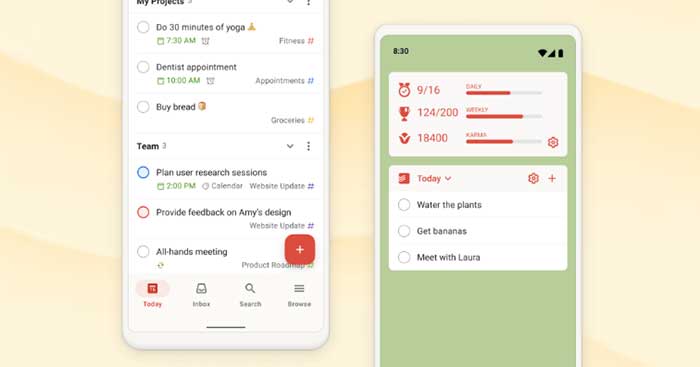 Todoist cho Android là ứng dụng quản lý tác vụ tiện lợi