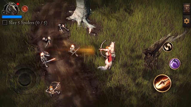 Chiến đấu chống lại kẻ thù trong các trận chiến nhịp độ nhanh của game Shadowborn