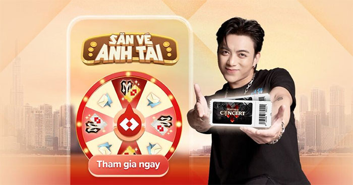 Chương trình vòng quay may mắn Săn vé Anh Tài tặng miễn phí vé concert Anh Trai Vượt Ngàn Chông Gai 2024 cho khách hàng Techcombank