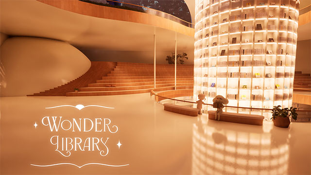 Wonder Library mô phỏng thư viện ảo 3D cùng hành trình khám phá tương tác thú vị