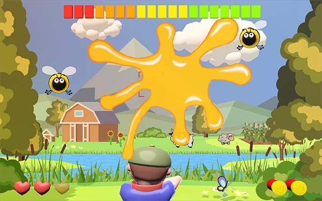 Đồ họa hoạt hình và hiệu ứng thú vị trong game Tiny Duck Hunt 3D