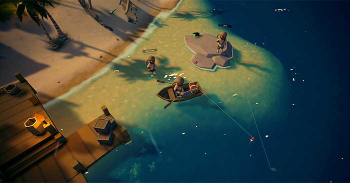 UncursedGame phiêu lưu sinh tồn trên đại dương