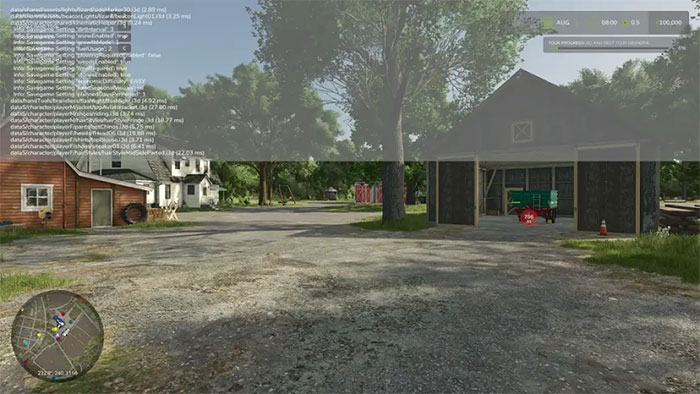 Dùng Farming Simulator 25 console command để tùy chỉnh trò chơi