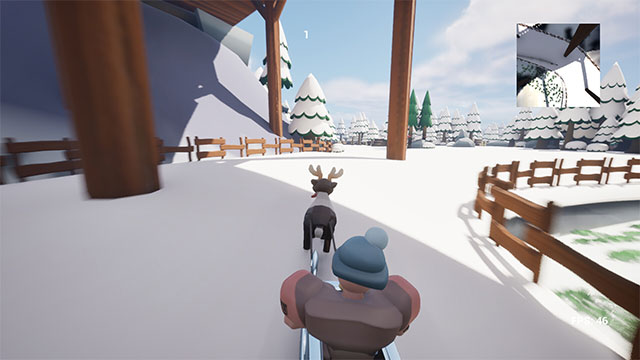 Tham gia cuộc đua online dành cho 9 người của Reindeer Racing Free