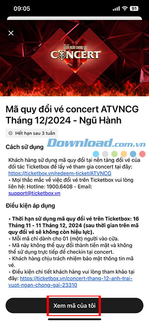 doi ve concert atvncg cua techcombank 2*496907