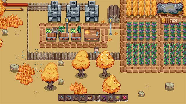 Sunshine Farm là game nông trại kết hợp bán hàng, phiêu lưu và chiến đấu