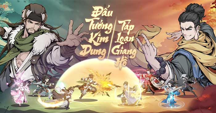 Game nhập vai chiến thuật lấy cảm hứng từ tiểu thuyết võ hiệp của Kim Dung - Đại Hiệp Tap Tap