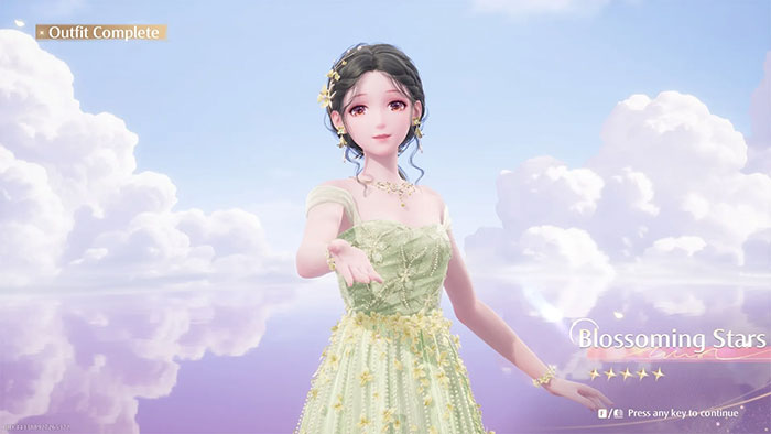 Blooming Stars là một trong những trang phục thu được từ banner vĩnh viễn