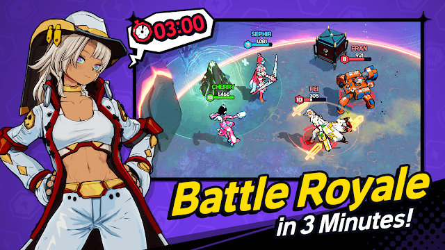 Tham gia các trận đấu Battle Royale kéo dài 3 phút