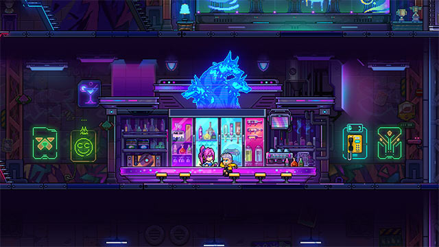 Lối chơi của Neon Abyss II vẫn trung thành với đi cảnh kết hợp bắn súng dữ dội