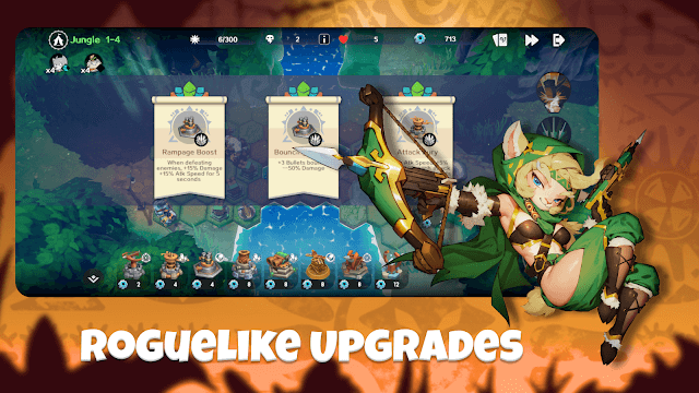 Nature Guardians là game chiến lược phòng thủ kết hợp yếu tố roguelike