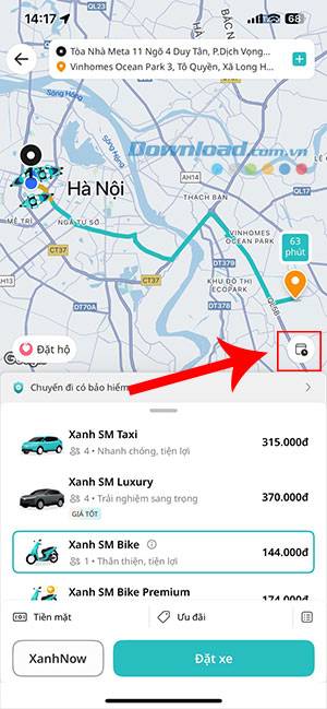 cach dat truoc xe xanh sm hen gio don 3*499185