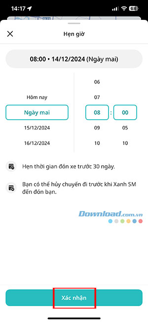 cach dat truoc xe xanh sm hen gio don 7*499187