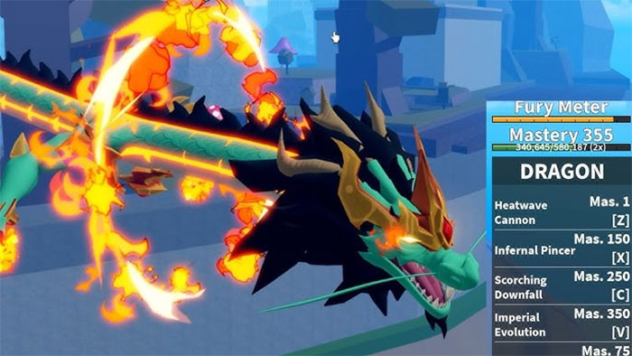 Tộc Rồng trong Blox Fruits update 24