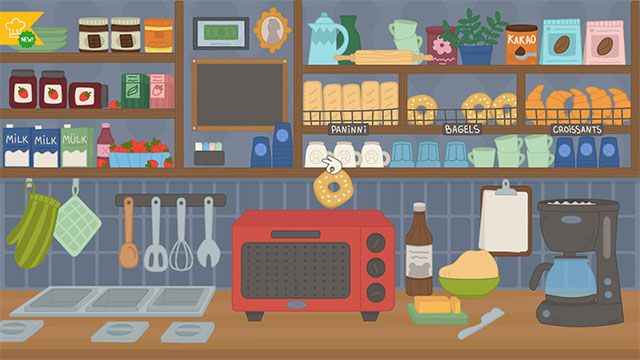 Game Little Chef 2 sở hữu đồ họa vẽ tay đầy màu sắc và sinh động