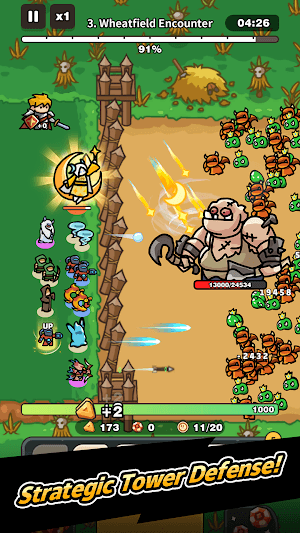 Pull Pull Pull Heroes là trò chơi phòng thủ tháp chiến lược