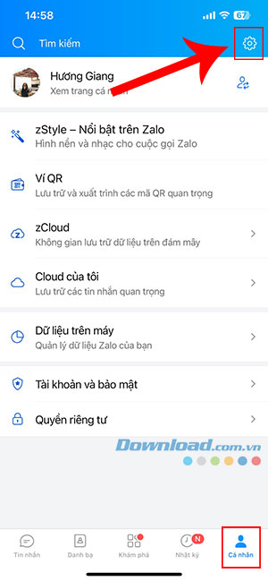 cach bat che do toi dark mode trong zalo 1*500625