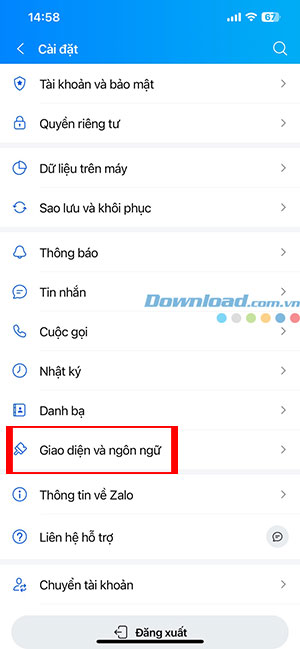 cach bat che do toi dark mode trong zalo 2*500629