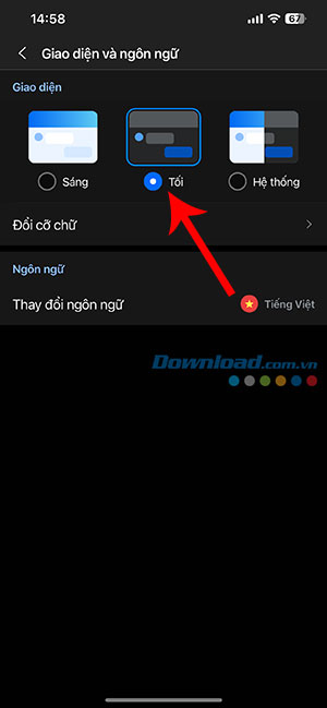 cach bat che do toi dark mode trong zalo 3*500627