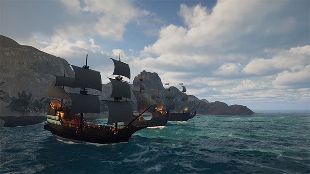 Thám hiểm đại dương, săn kho báu và chiến đấu để sống sót trong game Total Pirate War