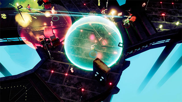 HoverGrease 2 là game bắn súng anh hùng 5v5 với góc nhìn top-down giúp bao quát toàn bộ đấu trường