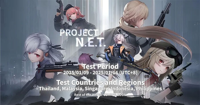 Project NET là game bắn súng góc nhìn thứ 3 dựa trên IP Girls’ Frontline.