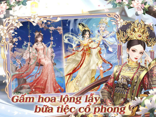 Gấm hoa lộng lẫy bữa tiệc cổ phong