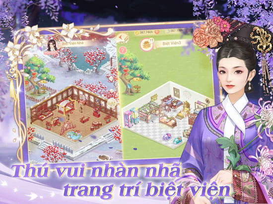 Thú vui nhàn nhã, trang trí biệt viện